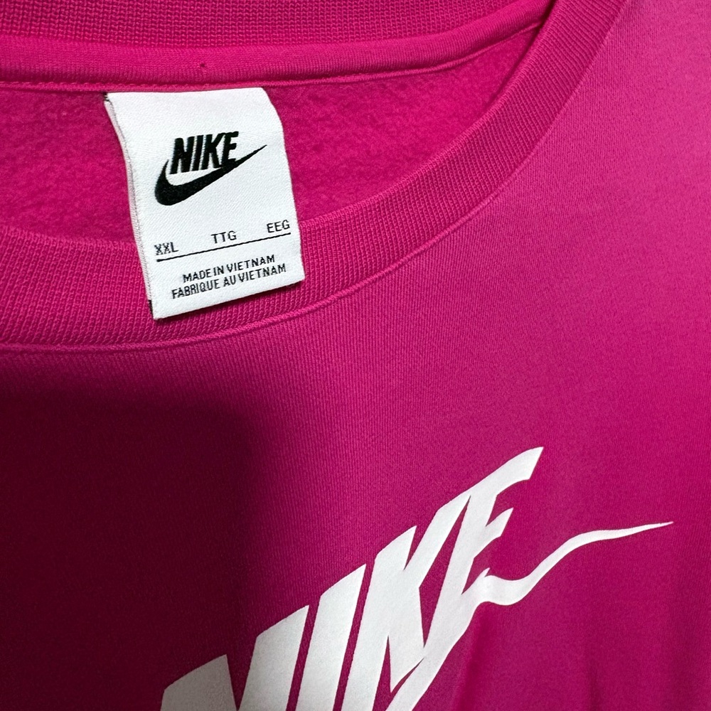 Nike Fuchsia Tee with White Logo